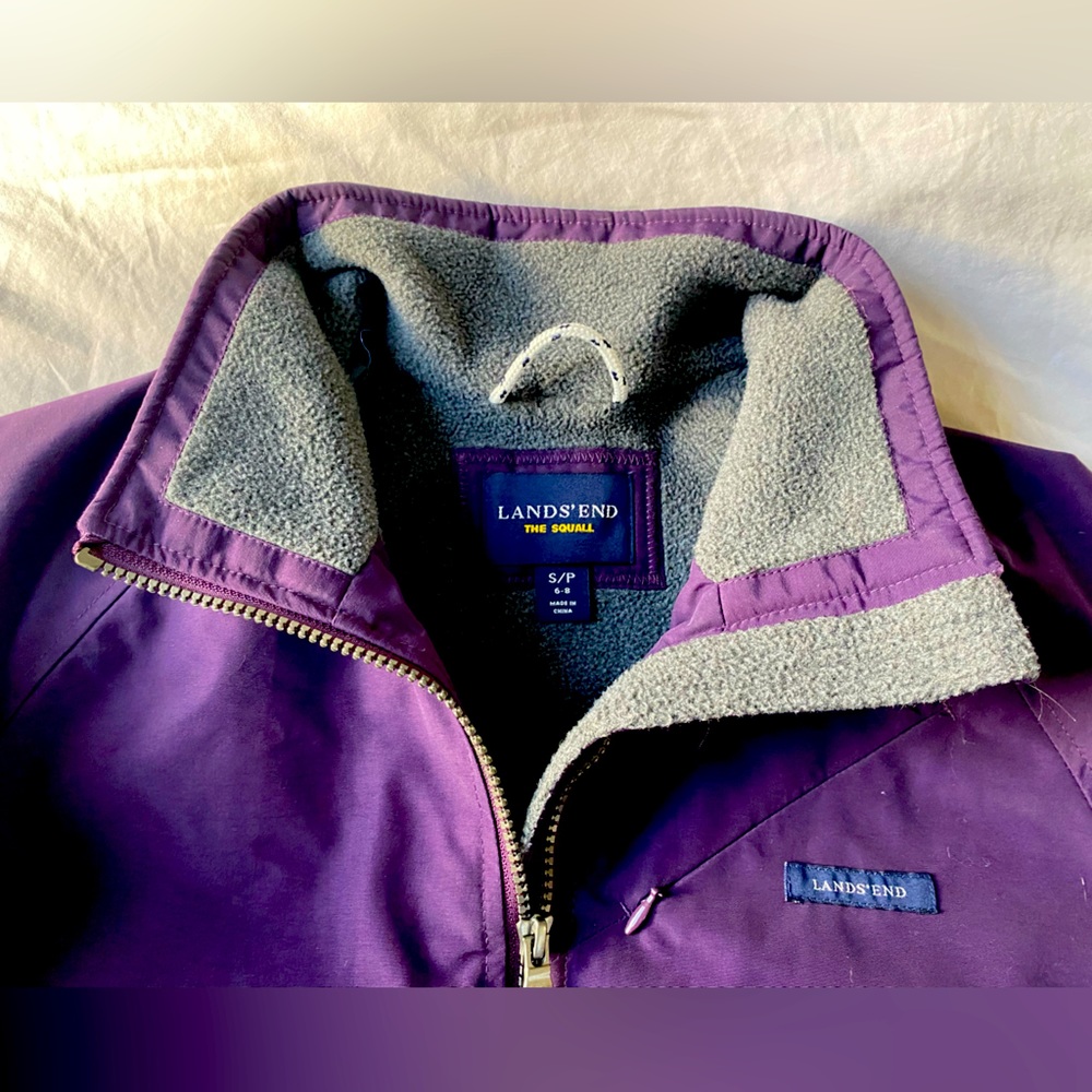 Lands’ End Women’s Squall Weatherproof Barn Fleece Puffer Jacket size Small 6–8 - Picture 3 of 12